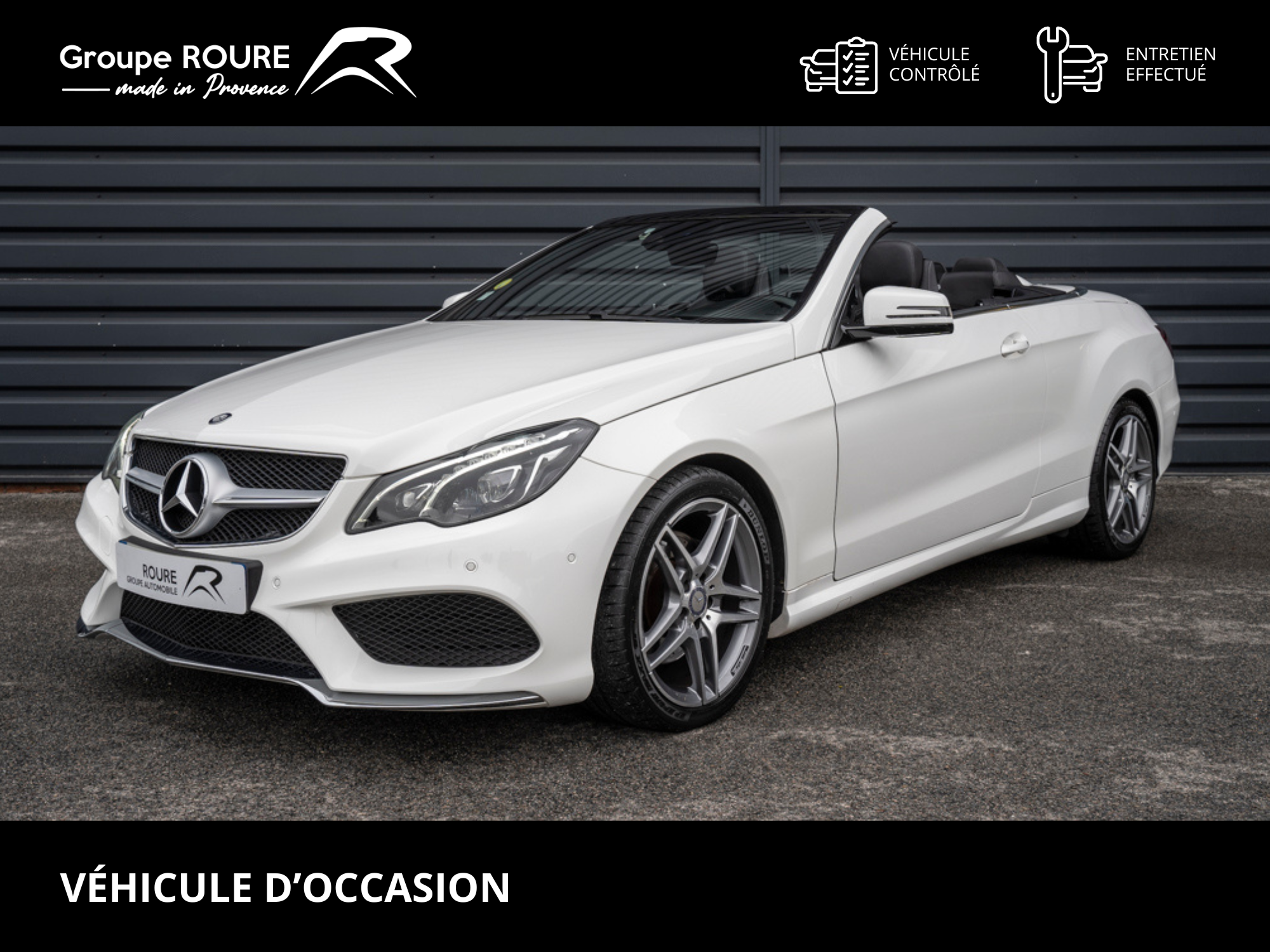 MERCEDES-CLASSE E II-Classe E Cabriolet 220 d-Fascination A-25990-91427-roure-automobiles